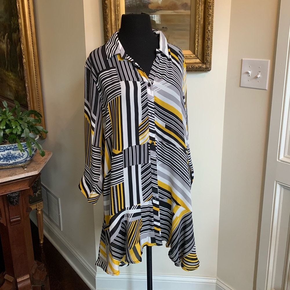 Retro Button-Down Blouse